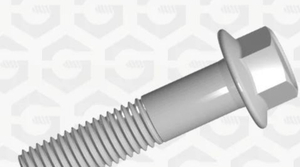 M6-1.0-15mm 法蘭六角螺栓 10.9 鍍鋅