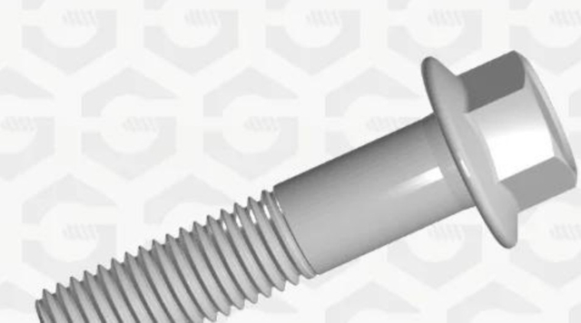 M6-1.0-15mm 法蘭六角螺栓 10.9 鍍鋅